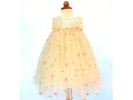 Baby Tulle Dress. Light Yellow Girls Tulle Dress. Flower Girls Tutu Dress - £11.92 GBP
