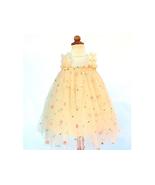 Baby Tulle Dress. Light Yellow Girls Tulle Dress. Flower Girls Tutu Dress - $14.95