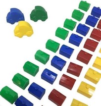 Monopoly Junior Replacement Tokens Cars House Red Yellow Green Blue Lot Crafts - £7.74 GBP