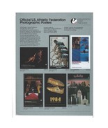 US Athletic Federation Posters Print Advertisement Vintage 1984 80s Olym... - $11.27