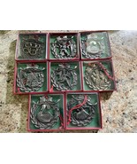 12 Days of Christmas Vintage Ornaments Pewter or Bronze New Old Stock - $20.74 CAD