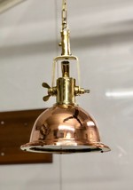 Mavy Replica Cargo Smooth Copper And Brass PENDANT/CEILING/LIGHT TO...- Show ... - £157.56 GBP