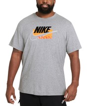 Nike Mens Sportswear Logo T-Shirt Color Dark Grey Heather Size Medium - £34.42 GBP