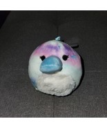 NEW 3.5&quot; Mitch the Tie Dye Platypus Squishmallow Plush Clip NWT  - £10.21 GBP