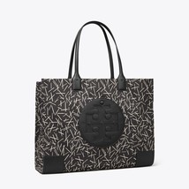 Tory Burch Nylon Ella Printed TOTE ~NWT~  Black Matchsticks - £194.48 GBP