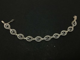 925 Sterling Semi Mount Silver Bracelet Stone Size 4 x 6 mm Oval semi mount - £36.54 GBP