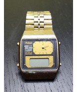 PULSAR Y651-5000 Ana-Digi Digital LCD Alarm WATCH Vintage 1980 Untested - $85.35