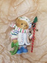 Cherished Teddies 2008 Thor Bear Tree Bell Stars Cane Christmas FIgurine... - £18.46 GBP