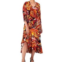 Attitudes by Renee Regular Como Jersey Cha Cha Ruffle Dress LARGE (616) - £30.33 GBP