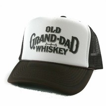 Old Grand-Dad Whiskey Hat Trucker Hat Mesh Hat Snap Back Hat Brown - £19.70 GBP