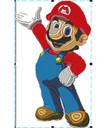 Super Mario machine embroidery pattern - £3.99 GBP