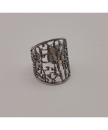 Armenian Adjustable Alphabet Ring Sterling Silver, Armenian Ring - £38.37 GBP