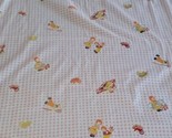 Vintage Raggedy Ann Andy Fabric, 2 Curtains, Pink, Checked, Checkered, 4... - $14.55