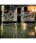 Swarovski Crystal Low Ball Whiskey Glass Set with Laser Etched Swan Logo - $87.12