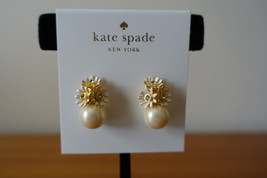 Kate Spade New York Loves Me Flower & Pearl Stud Earrings.New - $39.99