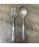 Vintage Oneida Ltd. 1881 Rogers Baby Fork / Spoon Set (B76) - $20.35 CAD