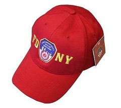 FDNY Baby Infant Baseball Hat Fire Department of New York Red One Size - £11.14 GBP