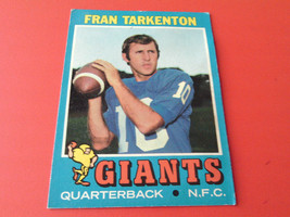 1971 Topps # 120 Fran Tarkenton Giants Football Mint !! - £196.64 GBP