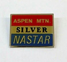Aspen Mtn - Ski Pin Badge Skiing - Red Nastar Silver - Colorado Co Mountain - £11.76 GBP