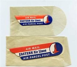 2 Sizes Sets of Eastern Air Lines Air Mail Air Parcel Post Stickers - $11.88