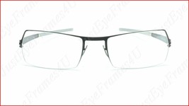 IC! Berlin Eyeglasses Frame Prentis Black Stainless Steel Germany 51-18-140, 30 - $275.48
