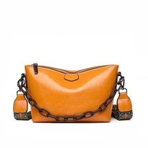 Women Handbag Chain Decoration Wide Strap Lady Crossbody Messenger 28x17... - £28.30 GBP