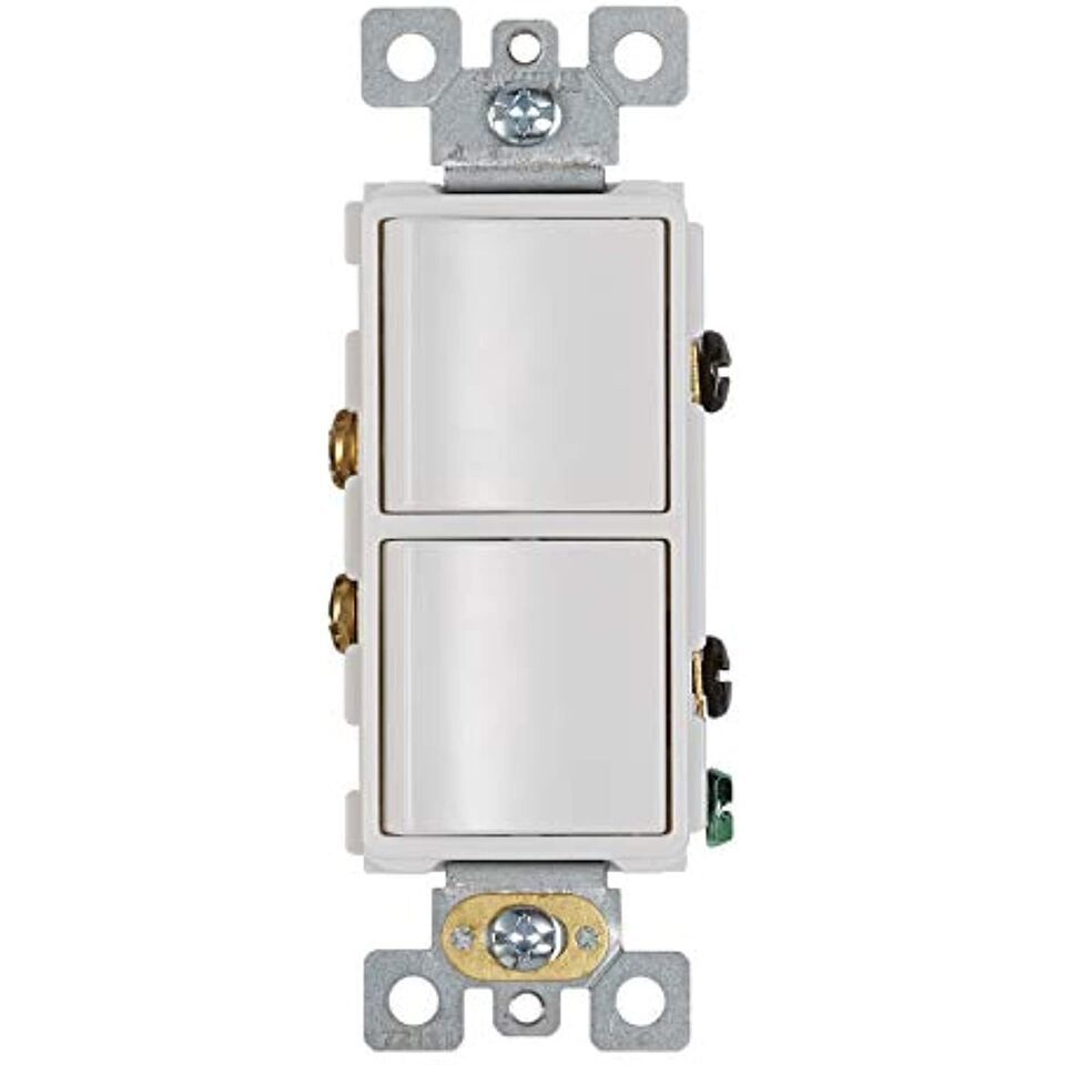 Broan-NuTone P2RW Two-Rocker Wall Control Switch for Bathroom Exhaust Fan, - $29.00