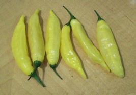 BStore Hot Lemon Pepper Seeds 30 Lemon Drop Aji Limon Vegetable Garden - £6.74 GBP
