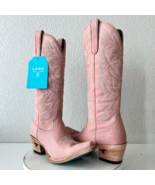 Lane SMOKESHOW Womens Cowboy Boots 8.5 Pink Leather Western Cowgirl 15&quot; ... - $272.25