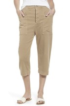 NWT JAMES PERSE 27 4 cropped cargo pants tan khaki soft cotton twill $22... - £48.77 GBP