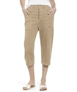 NWT JAMES PERSE 27 4 cropped cargo pants tan khaki soft cotton twill $22... - $89.07 CAD