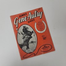 Gene Autry Sings Songs Cowboy Songbook Voice Piano Ukulele - $6.93