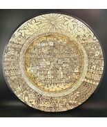 Pedro Marcos White &amp; Black Large Ceramic Platter 16.5&quot; Dia. Mexican Folk... - $8,795.03 MXN