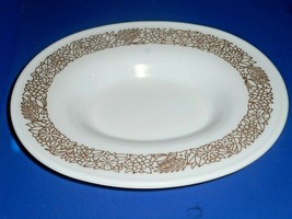 Vintage Pyrex Woodland Floral Plate Saucer Dish 77-U for Gravy Boat - $14.99