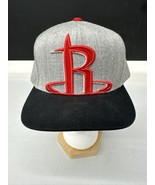 Houston Rockets Mitchell and Ness Gray And Black Snapback Adjustable Cap... - £14.25 GBP