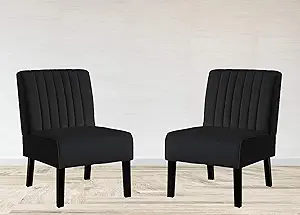 Reese Mid Century Modern Accent Chairs Set Of 2 With Minimalist Design, ... - $368.99