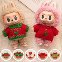 Cute Christmas Cookie Shirt for Labubu, Christmas Party Outfit for Labubu - $12.02