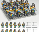 Custom Medieval Europe Knigths Army Set F x12 Minifigure Lot - £14.82 GBP