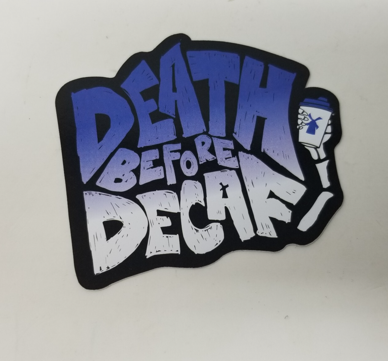 Dutch Bros Sticker February 26, 2025 Surprise Drop Death Before Decaf - £5.17 GBP