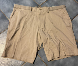 HAGGAR Men&#39;s Action  Khaki Comfort Shorts Stretch And Flex Size 42 New - £13.15 GBP