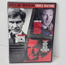 Patriot Games Hunt for Red October Clear Present Danger Triple Feature New DVD - £8.35 GBP