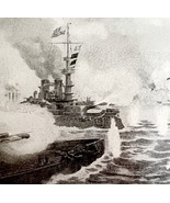 Bombing Of Puerto Rico San Juan 1899 Victorian Print Sampson&#39;s Naval Squ... - $40.99 CAD