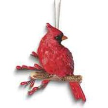 Christmas Cardinal on Branch Ornament - £15.73 GBP
