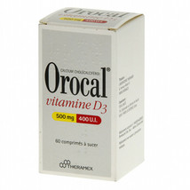 Orocal vitamine d3 500 mg 400 u i 60 comprimes a sucer thumb200