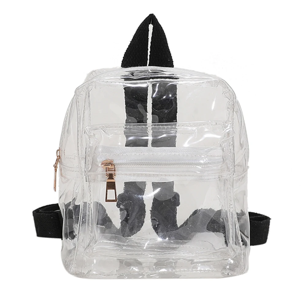 Women Mini Backpack PVC Transparent Jelly School Bags for Teenage Girls Laser Sc - £72.49 GBP