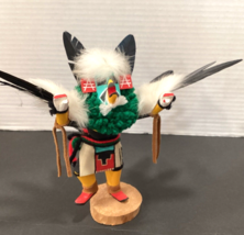 Vintage Signed Kachina Doll Dancing Eagle 8&quot; x 7&quot; SEE - $35.53