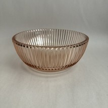 Anchor Hocking Pink Queen Anne Depression Glass Bowl Serving 6” X 2-3/4” - $22.75
