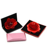 Diamond-Shaped Rotating Rose Ring Box - $18.99