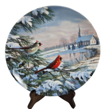 Cardinals In Winter Collector Plate 1 Series Birds Of The Seasons Knowle... - £17.29 GBP