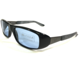 Vogue Sonnenbrille Vo 2207-s W44/4 Schwarz Grau Rechteckig Rahmen Mit Blau - $55.73